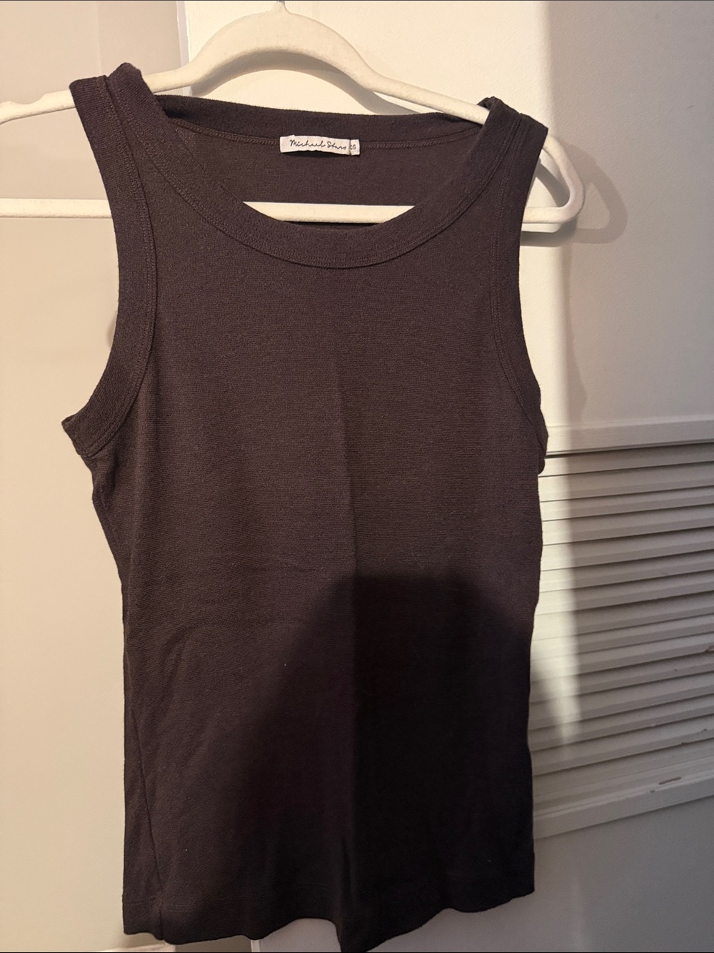 Michael Stars Dark brown Ribbed Tank Top